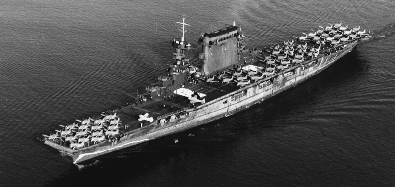 The USS Lexington in 1941.